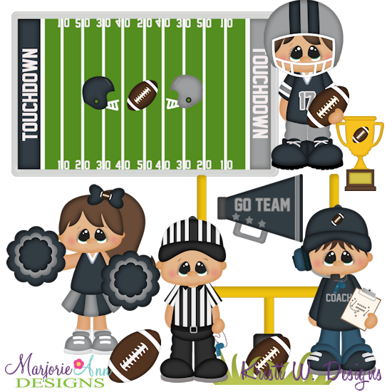 Super Football Game SVG Cutting Files + Clipart - Click Image to Close